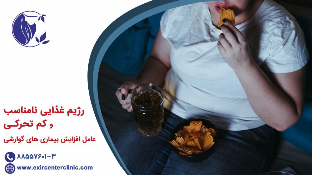 رژیم غذایی نامناسب و کم تحرکی عامل افزایش بیماری های گوارشی 