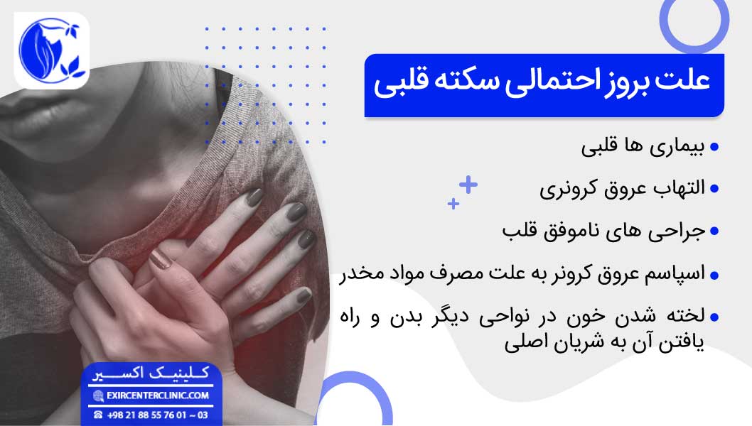 علت سکته قلبی