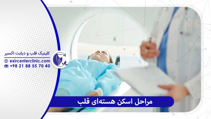 مراحل اسکن هسته‌ ای قلب