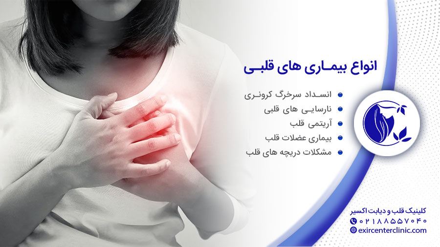 انواع بیماریهای قلبی و عروقی